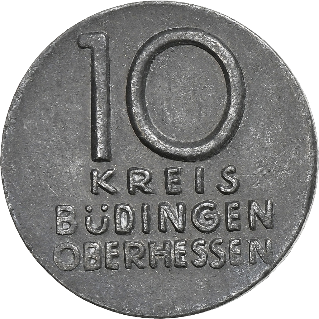 Germany, Stadt Budingen, 10 Pfennig, , Zinc