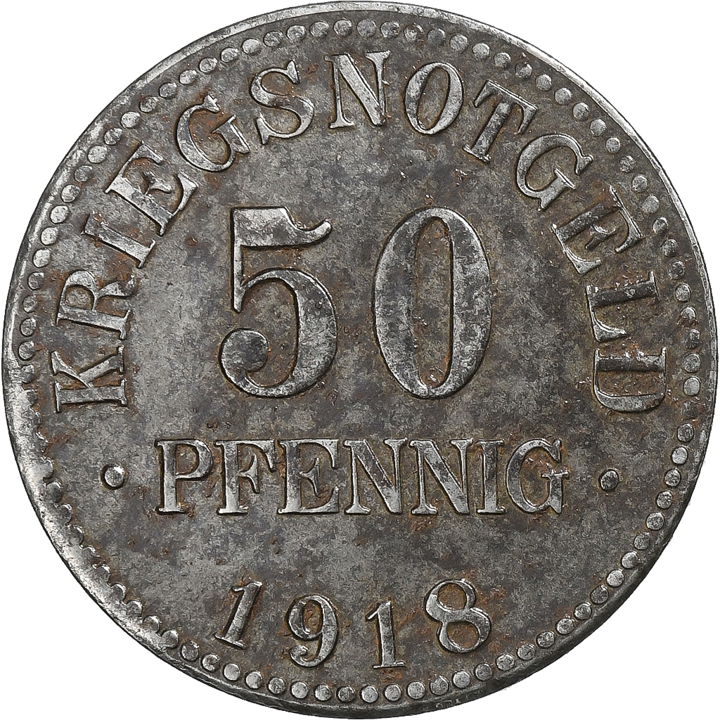 Germany, Herzogtum Braunschweig, 50 Pfennig, 1918, , Iron