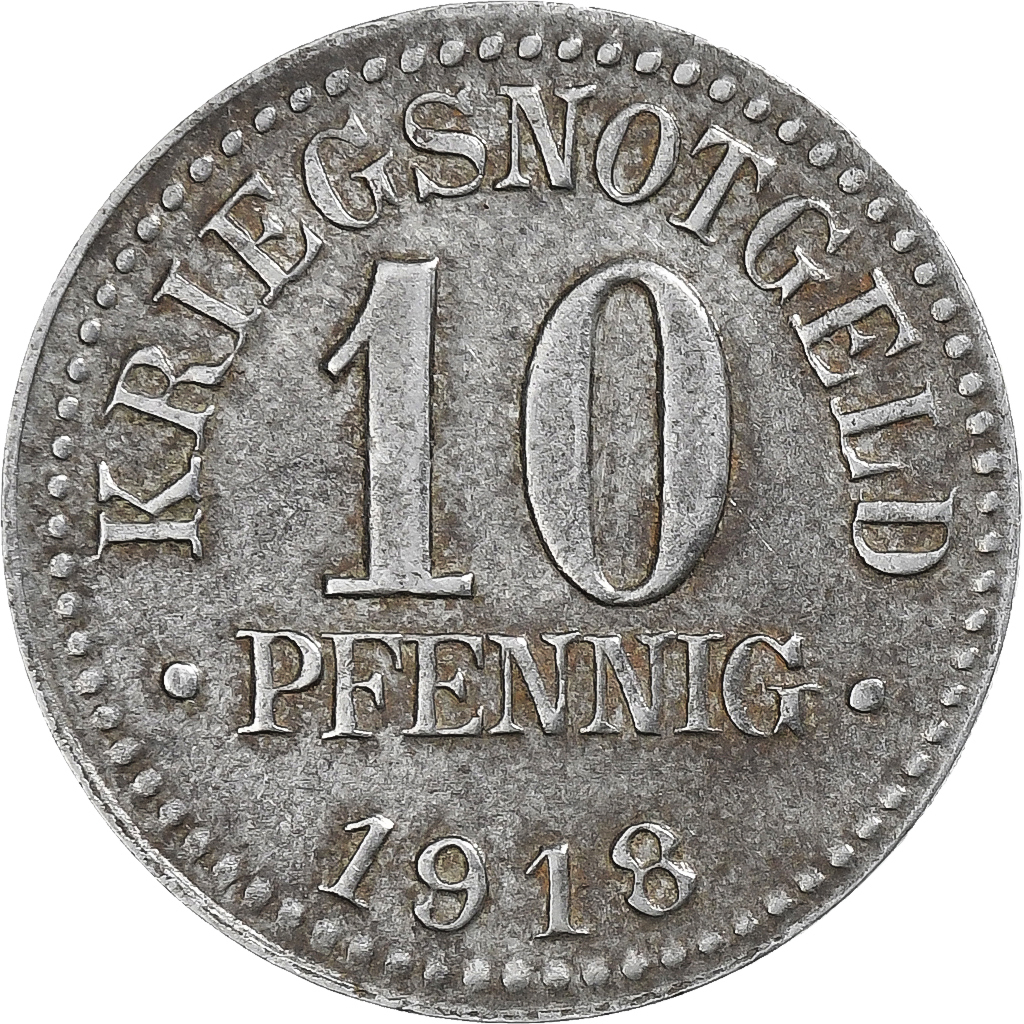 Germany, Herzogtum Braunschweig, 10 Pfennig, 1918, , Iron