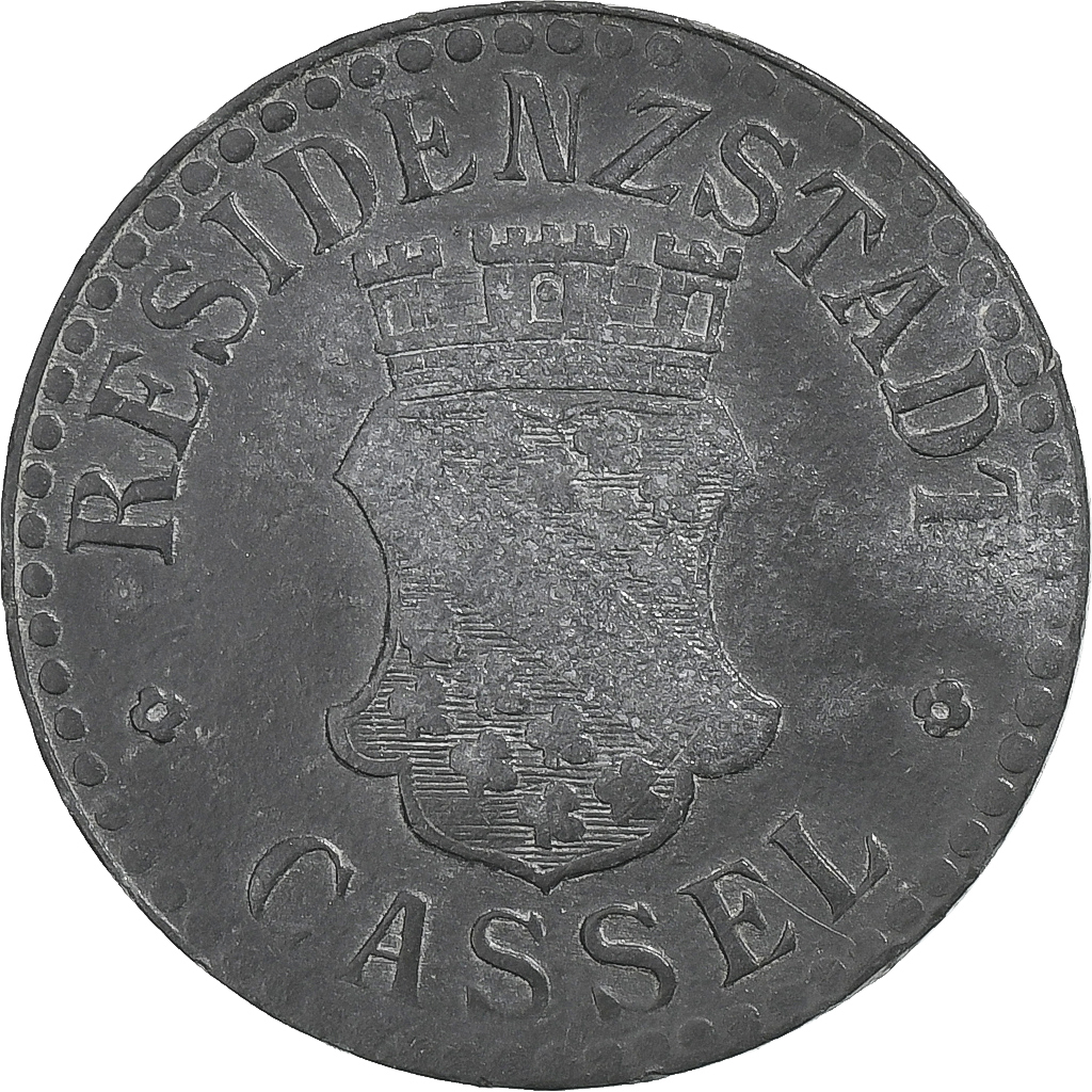 Germany, Residenzstadt Cassel, 10 Pfennig, 1917, , Zinc