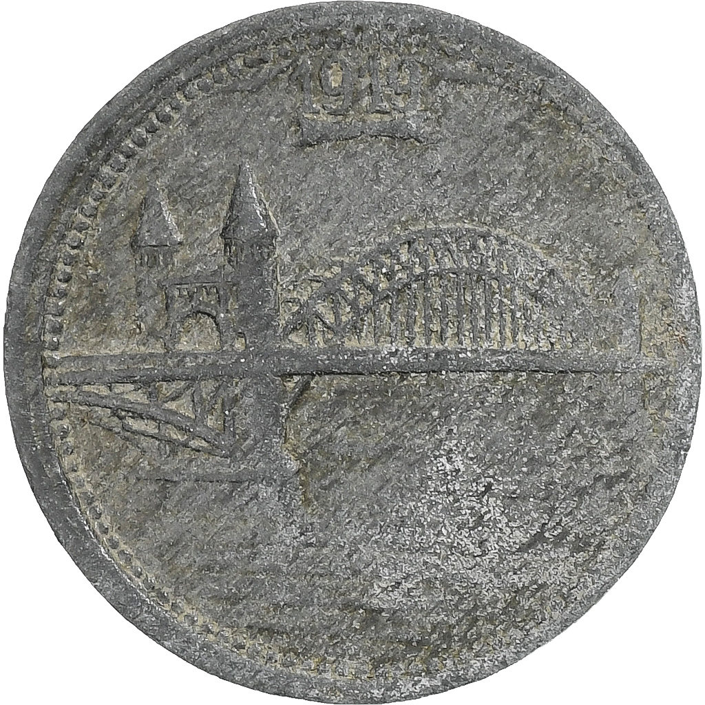 Germany, Bonn-Siegkreis, 5 Pfennig, 1919, , Zinc