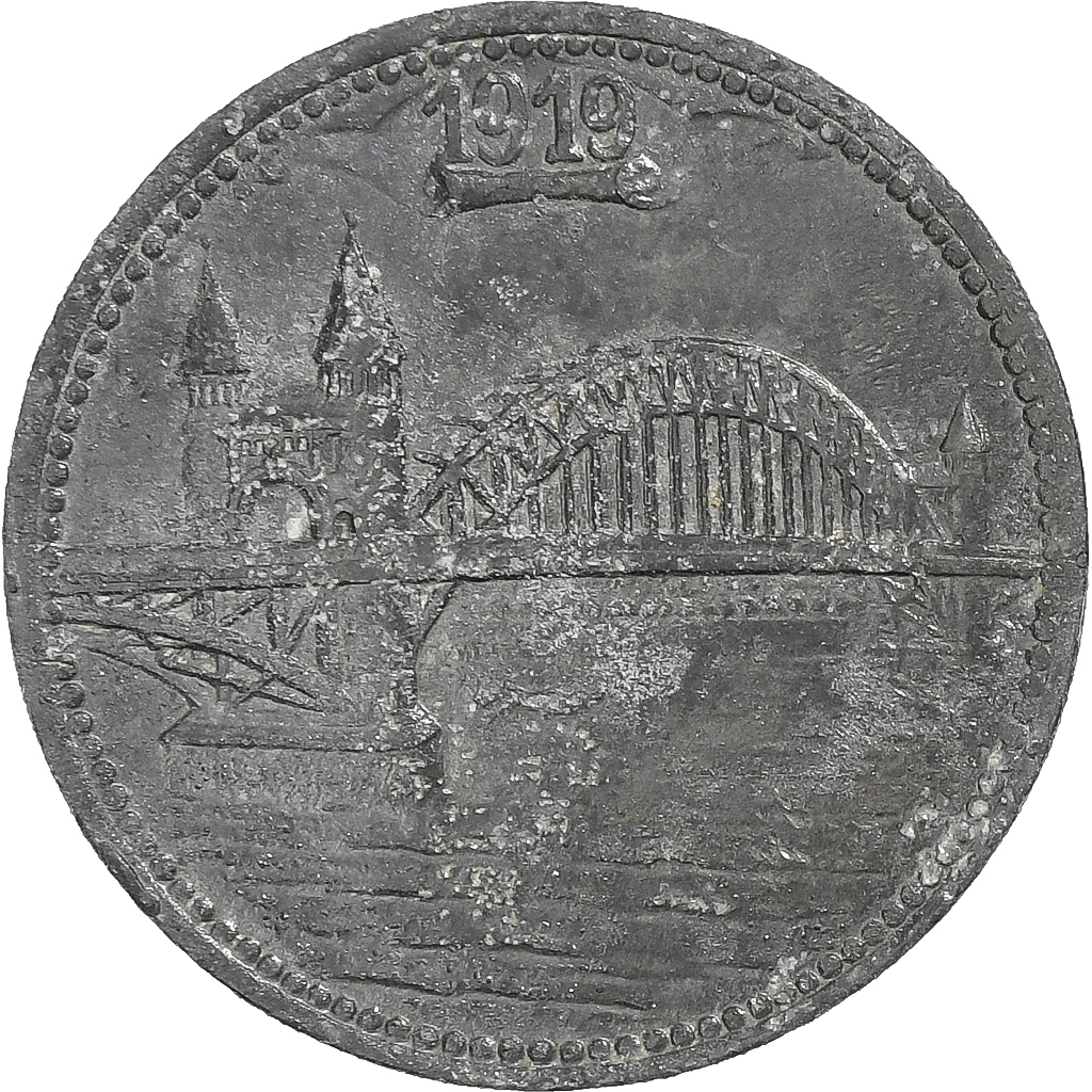 Germany, Bonn-Siegkreis, 10 Pfennig, 1919, , Zinc