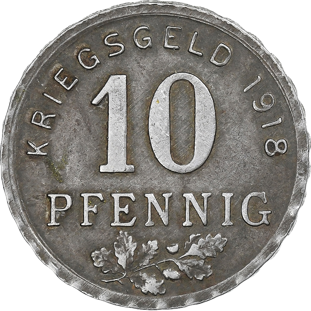 Germany, Bochum, Gelsenkirchen, Hattingen, 10 Pfennig, 1918, , Iron