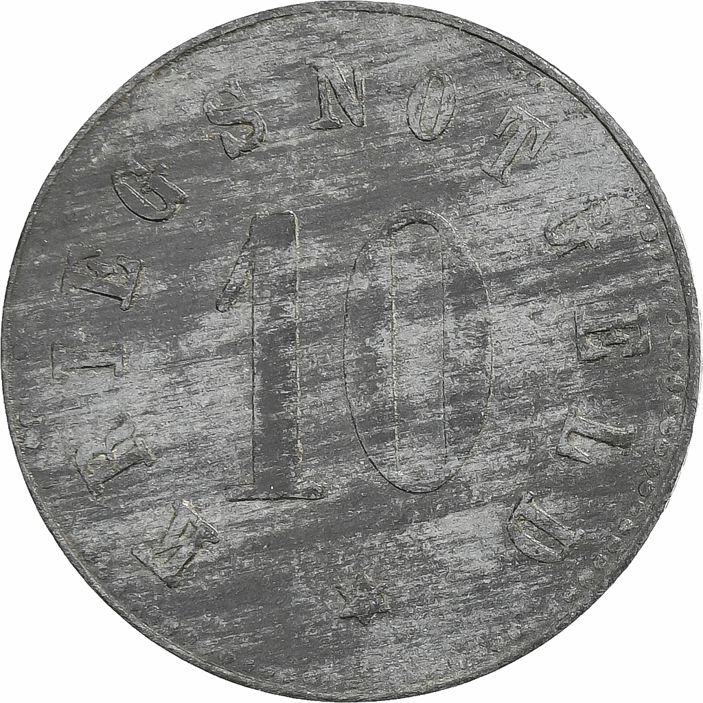 Germany, Stadt Zwiesel, 10 Pfennig, 1919, , Zinc