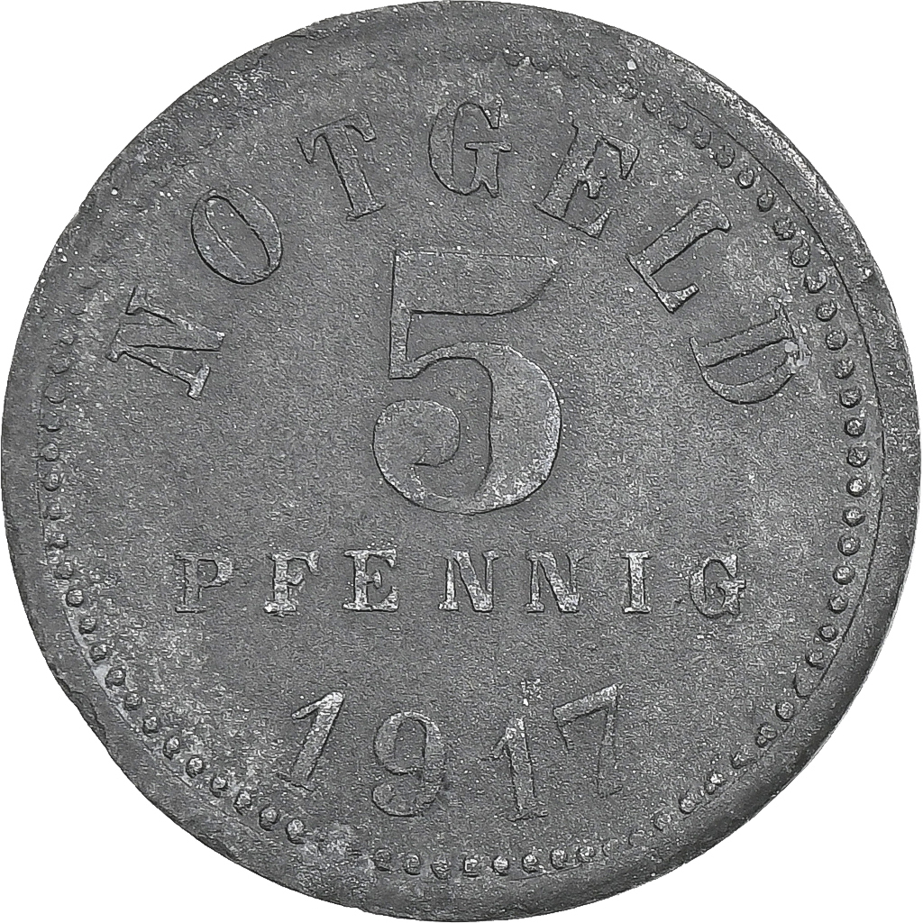 Germany, Stadt Bad Kissingen, 5 Pfennig, 1917, , Zinc