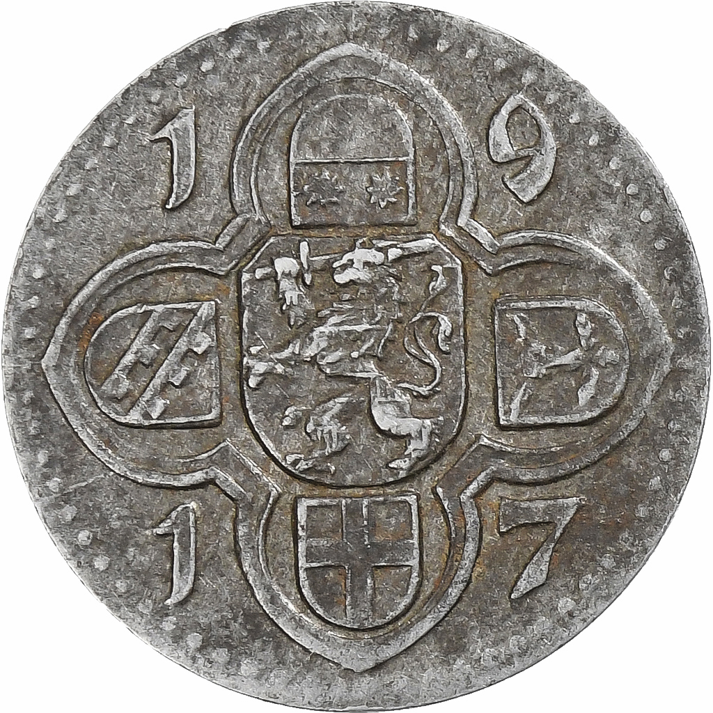 Germany, Stadt Lauterbach, 5 Pfennig, 1917, , Iron
