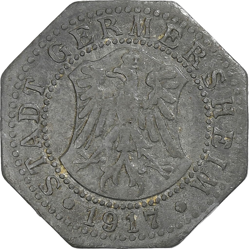 Germany, Stadt Germersheim, 5 Pfennig, 1917, , Zinc