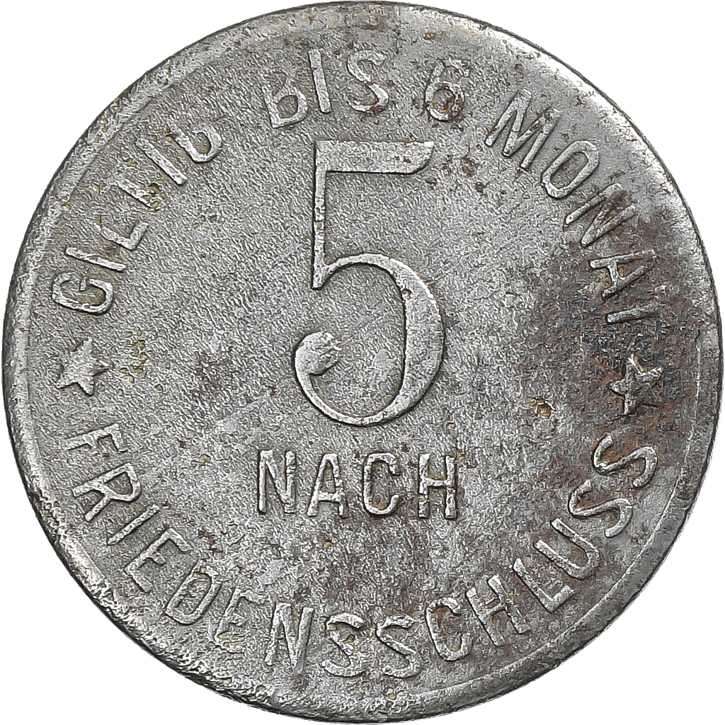 Germany, Stadt Gemünden am Main, 5 Pfennig, , Iron