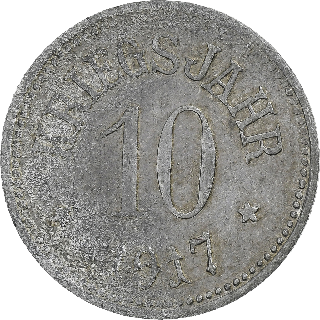 Germany, Stadt Hassfurt, 10 Pfennig, 1917, , Zinc