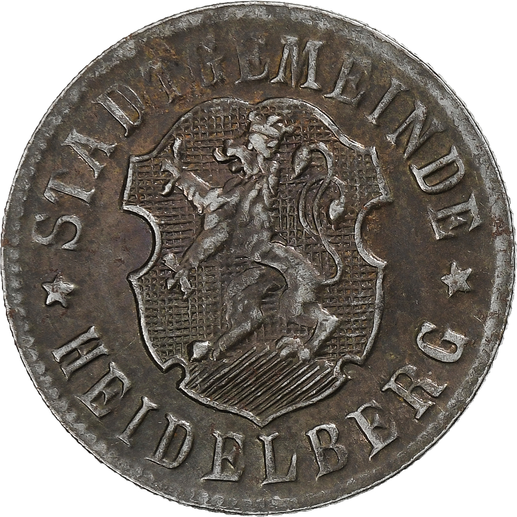 Germany, Stadt Heidelberg, 50 Pfennig, Undated (1919-1920), , Iron