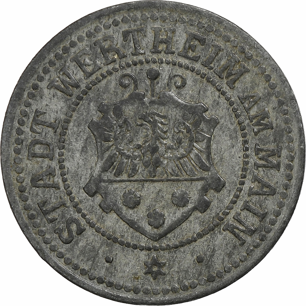 Germany, Stadt Wertheim am Main, 50 Pfennig, Undated (1917), , Zinc