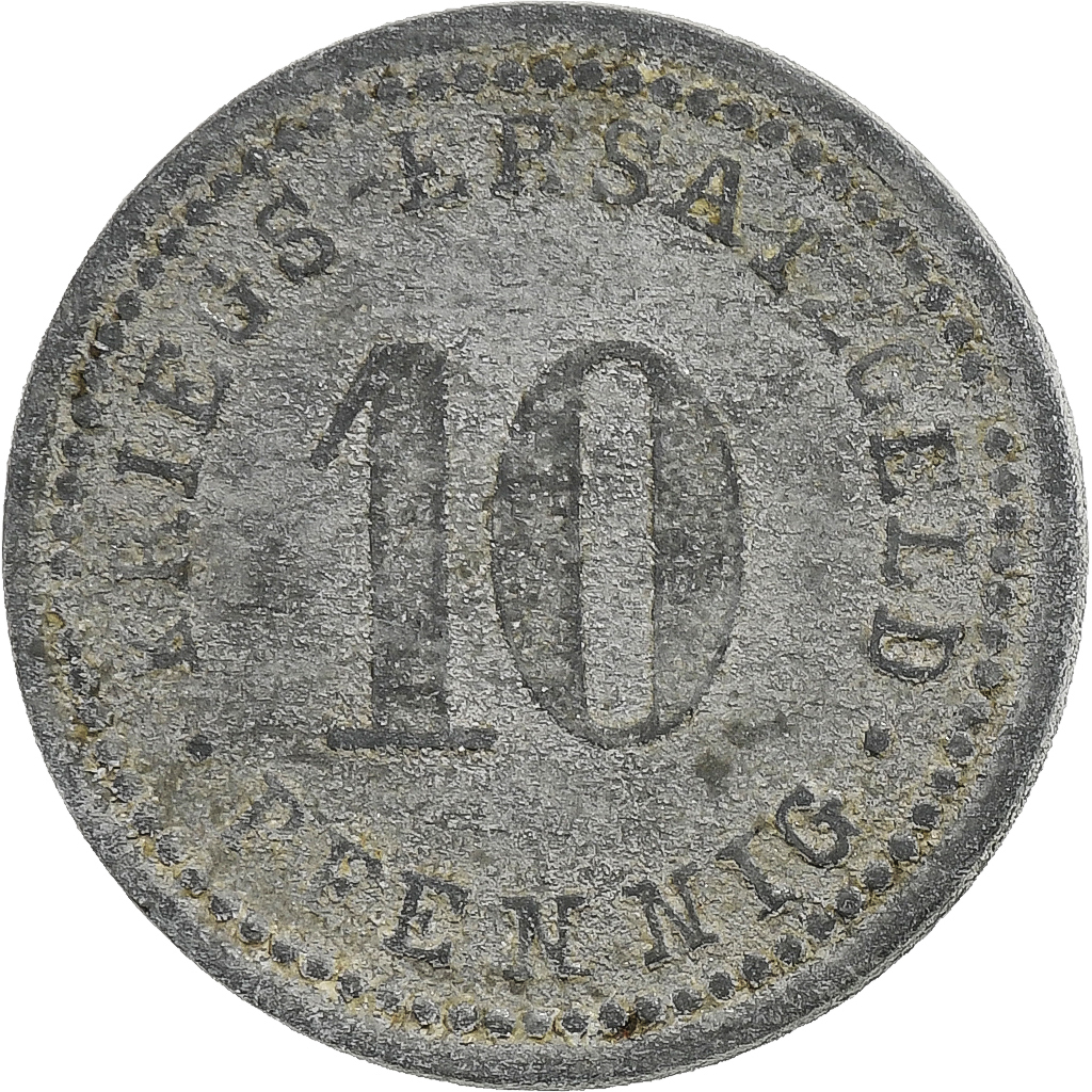 Germany, Stadt Wertheim am Main, 10 Pfennig, Undated (1917), , Zinc