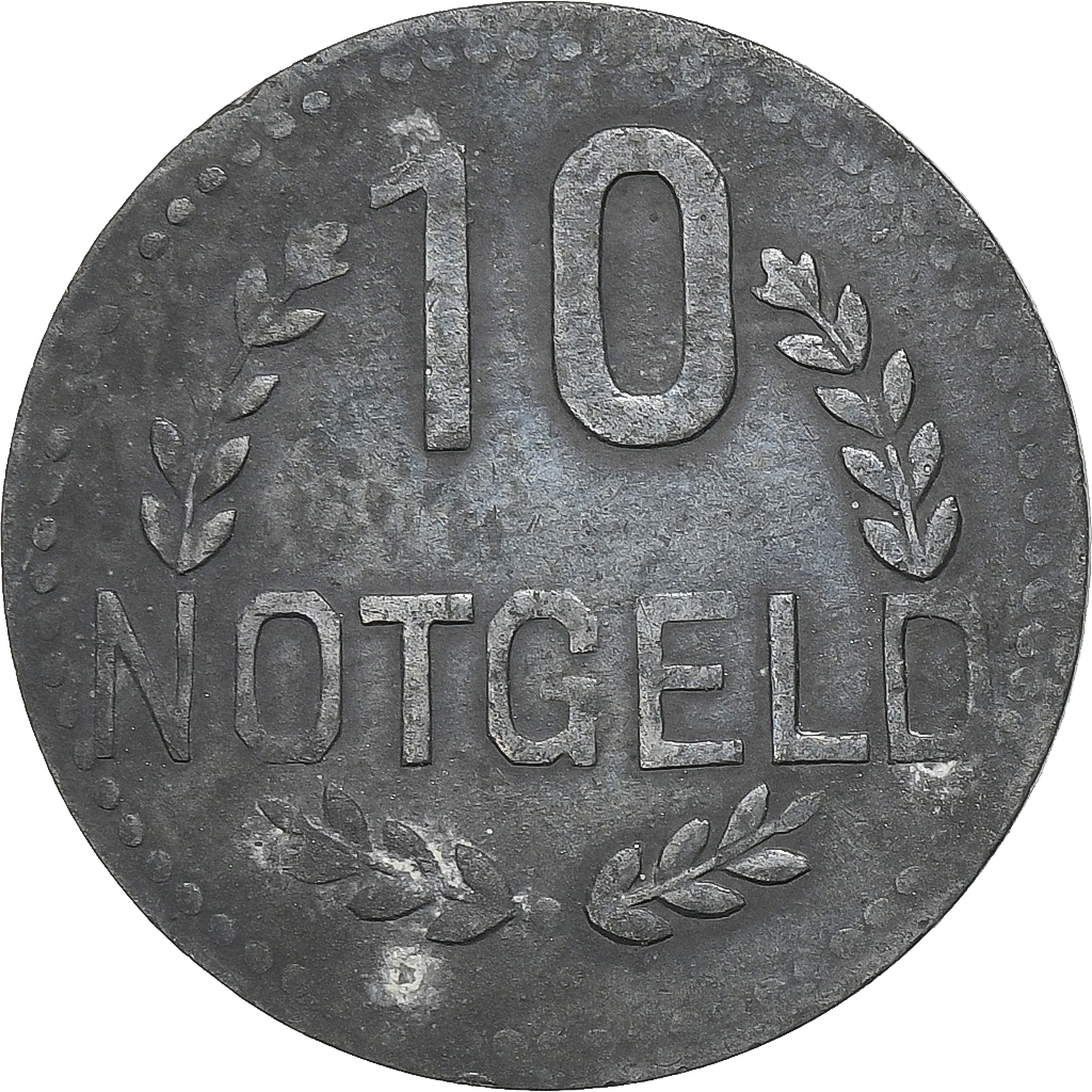 Germany, Stadt Wiesbaden, 10 Pfennig, undated (1920), , Zinc