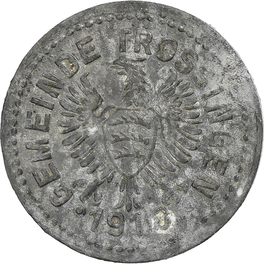 Germany, Stadt Trossingen, 10 Pfennig, 1918, , Zinc