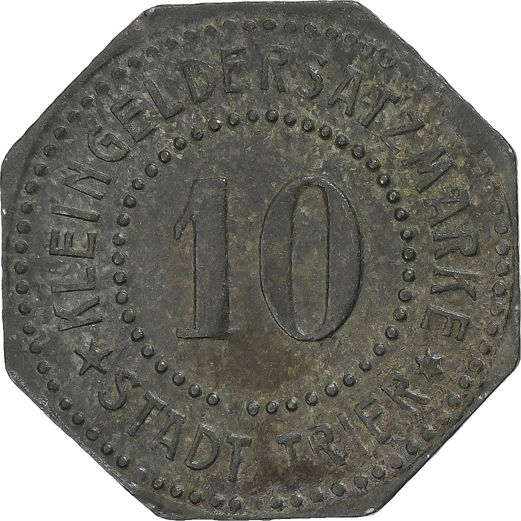 Germany, Stadt Trier, 10 Pfennig, Undated (1917), , Zinc