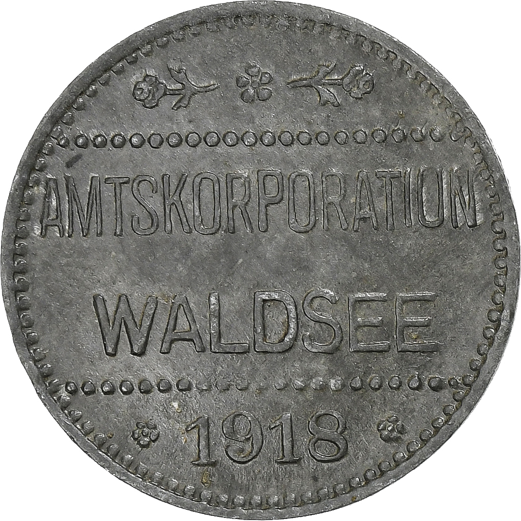 Germany, Stadt Waldsee, 10 Pfennig, 1918, , Zinc