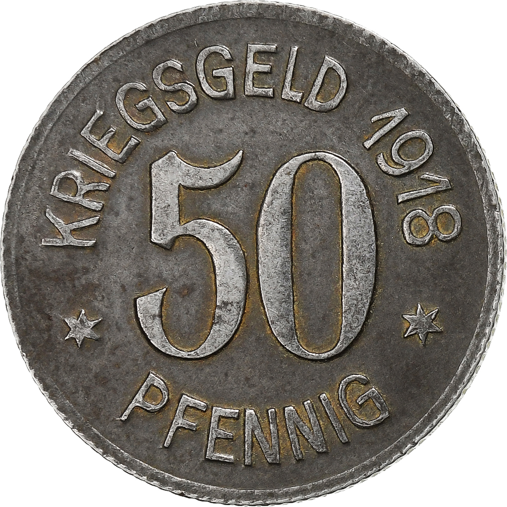 Germany, Stadt Siegen, 50 Pfennig, 1918, , Iron