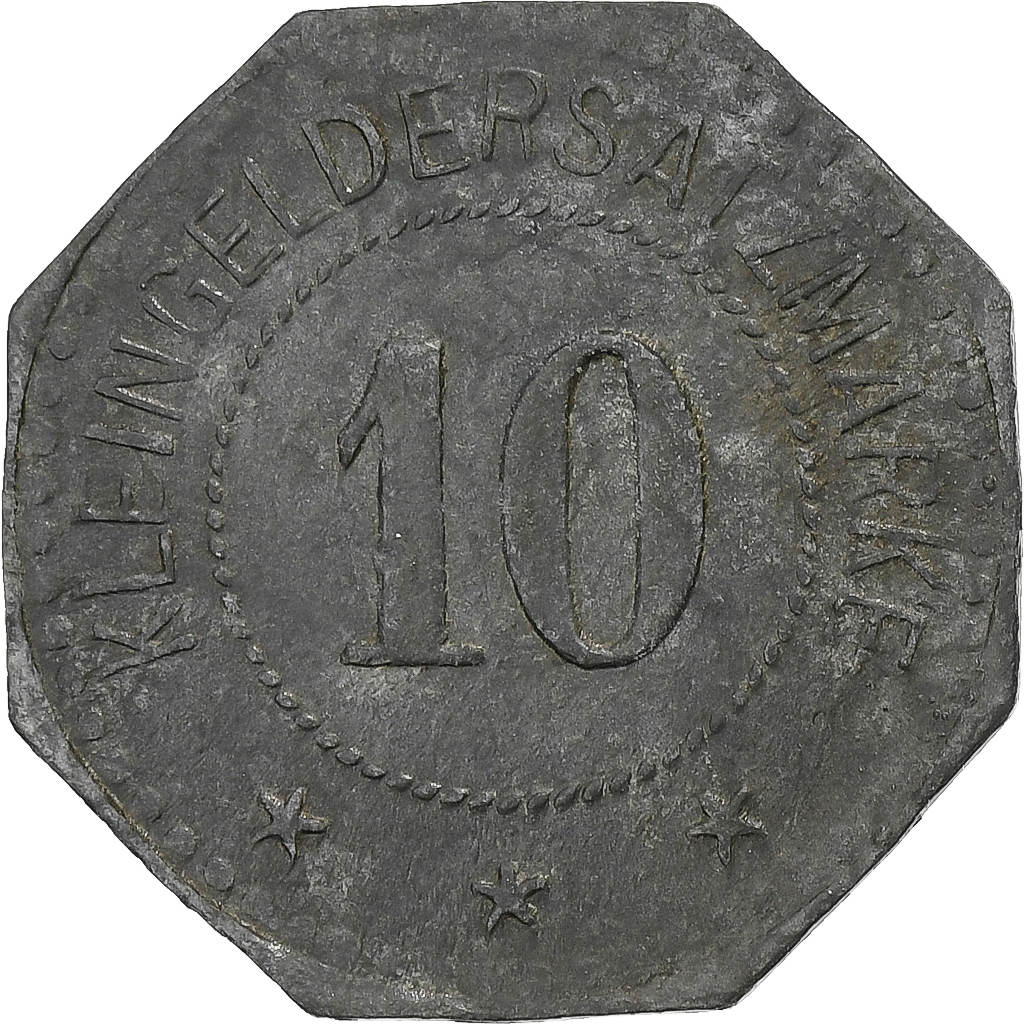 Germany, Stadt Straubing, 10 Pfennig, , Zinc