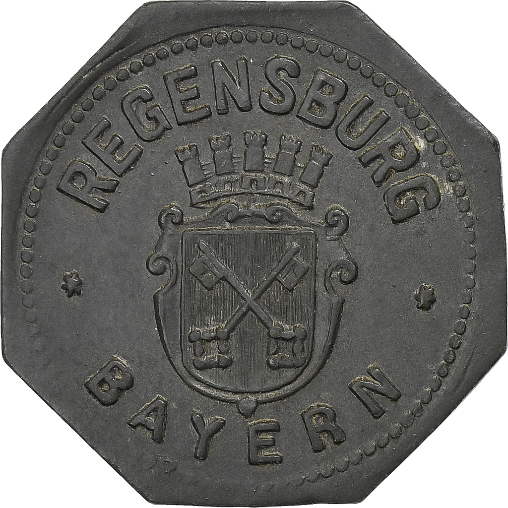 Germany, Stadt Regensburg, 10 Pfennig, Undated (1917), , Zinc