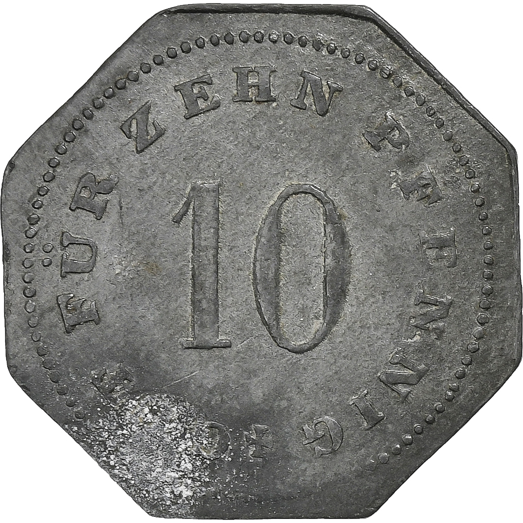 Germany, Stadt Bad Tölz, 10 Pfennig, 1917, , Zinc