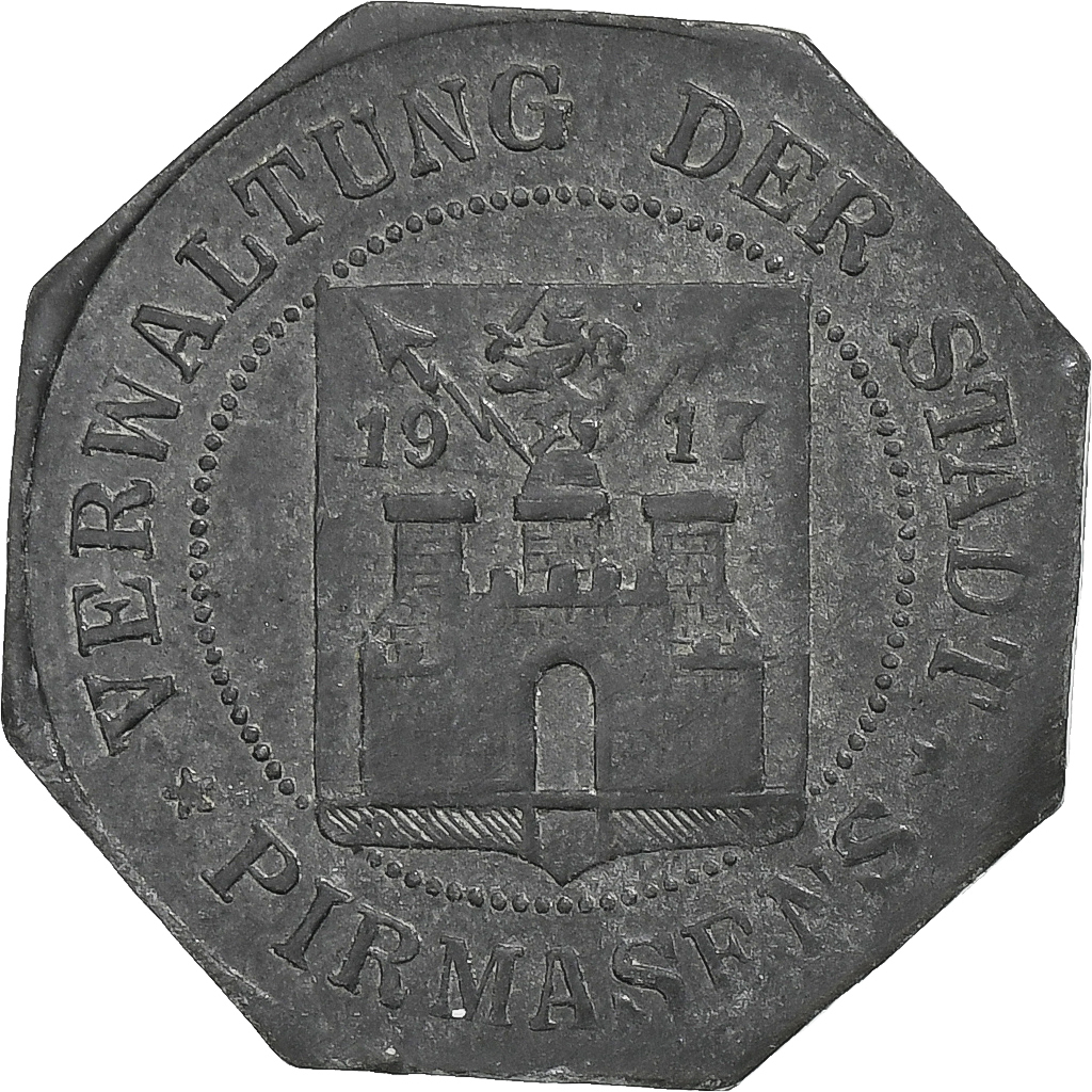 Germany, Stadt Pirmasens, 5 Pfennig, 1917, , Zinc