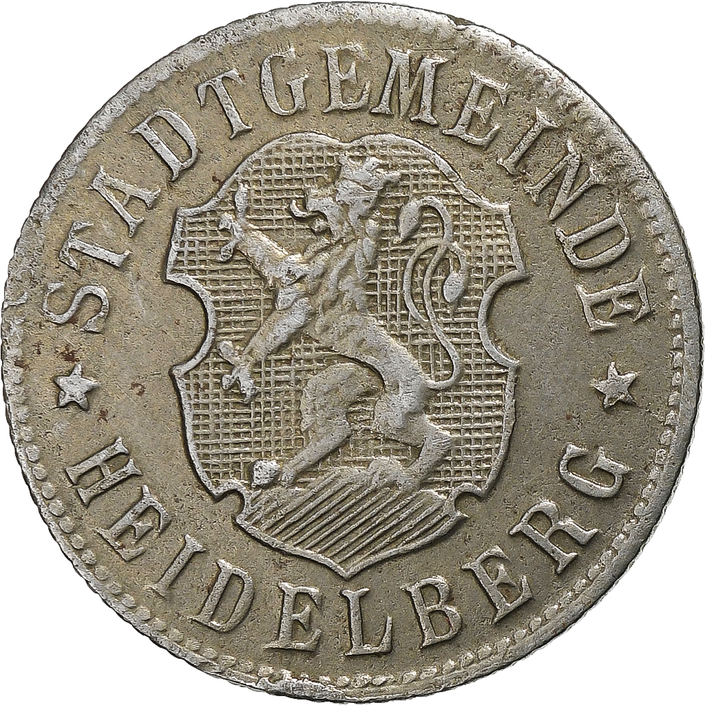 Germany, Stadt Heidelberg, 50 Pfennig, Undated (1919-1920), , Iron