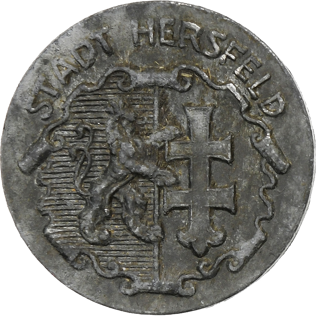 Germany, Stadt Hersfeld, 5 Pfennig, 1919, , Zinc