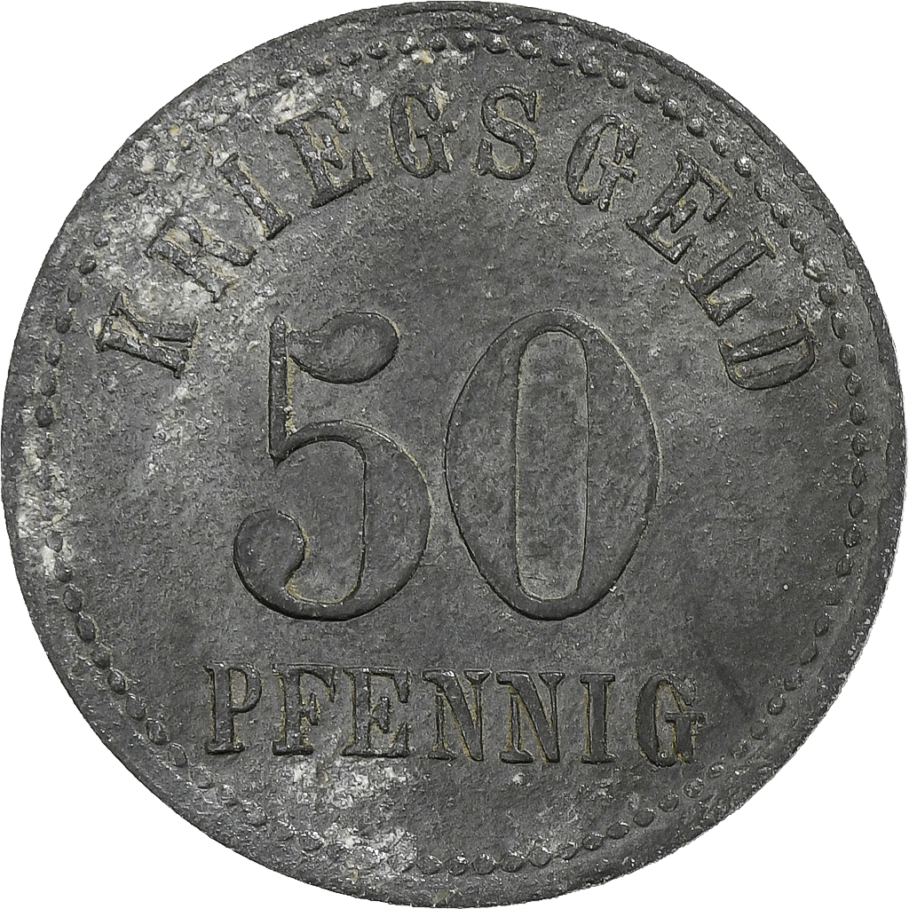 Germany, Stadt Isny im Allgäu, 50 Pfennig, 1918, , Zinc