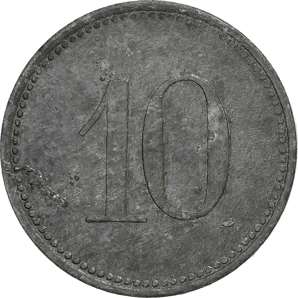 Germany, Stadt Karlstadt, 10 Pfennig, 1917, , Zinc