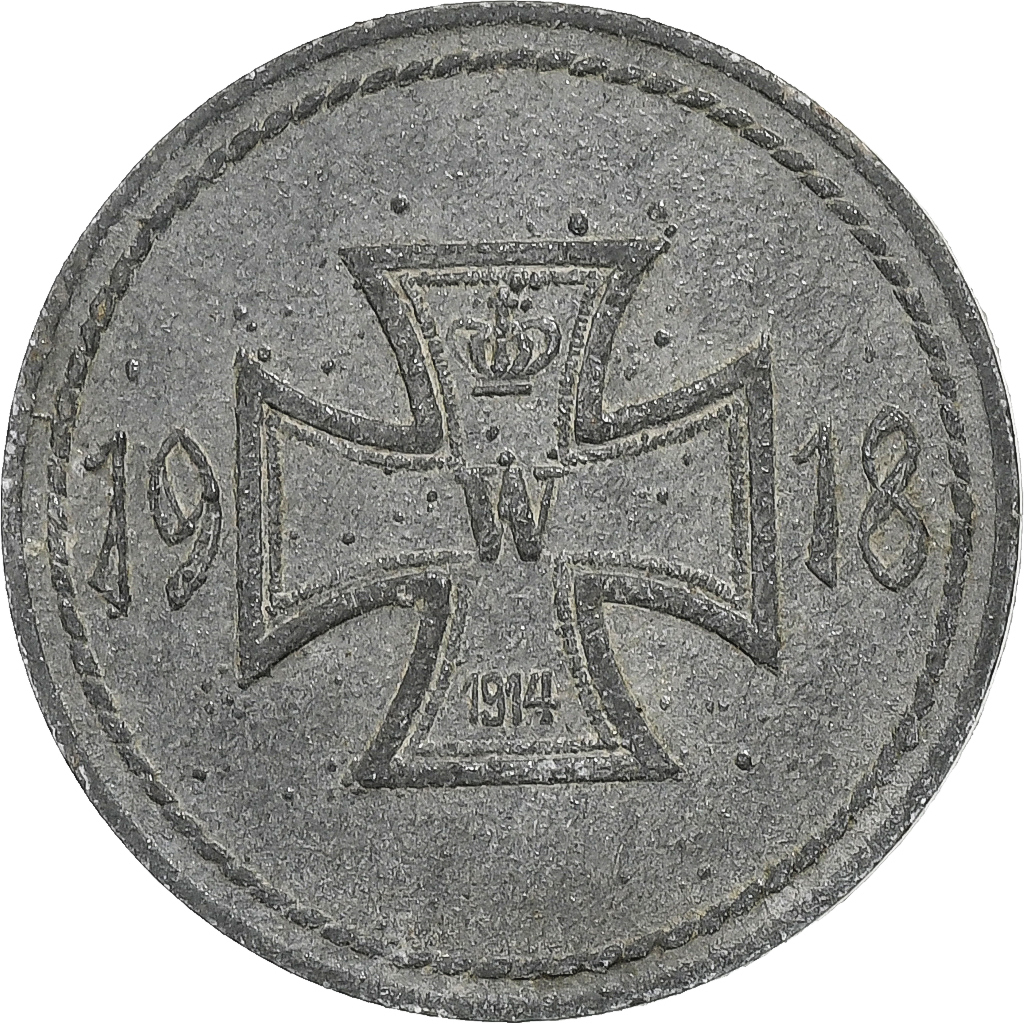Germany, Stadt Künzelsau, 10 Pfennig, 1918, , Iron