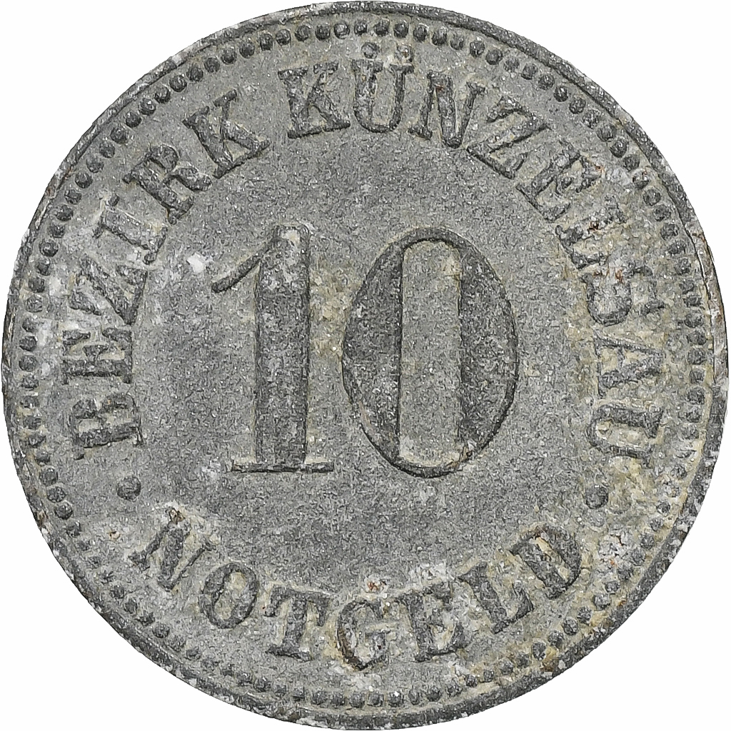 Germany, Stadt Künzelsau, 10 Pfennig, 1918, , Iron