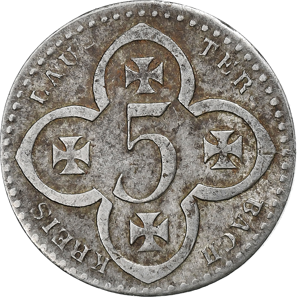 Germany, Stadt Lauterbach, 5 Pfennig, 1917, , Iron