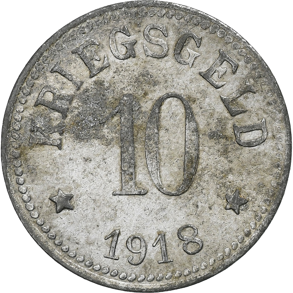 Germany, Stadt Lohr am Main, 10 Pfennig, 1918, , Zinc