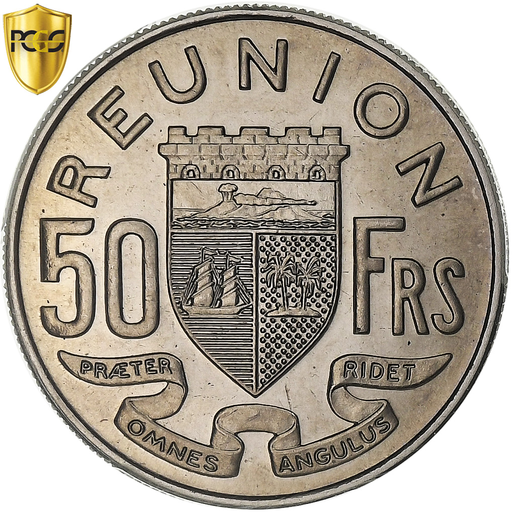 Réunion, 50 Francs, 1962, Paris, Pattern, Nickel, PCGS, , KM:E8