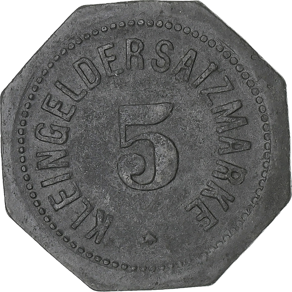 Germany, Stadt Mainz, 5 Pfennig, 1917, , Zinc