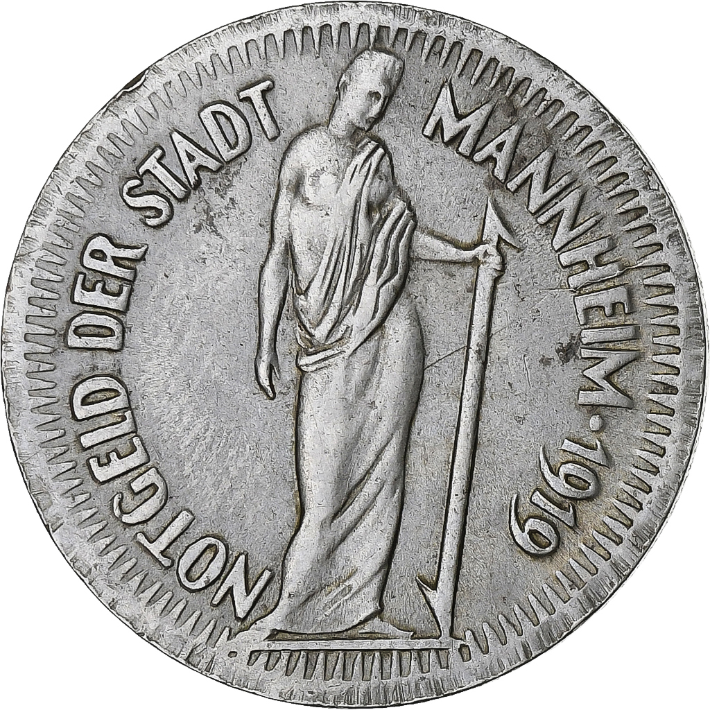 Germany, Stadt Mannheim, 25 Pfennig, 1919, , Iron