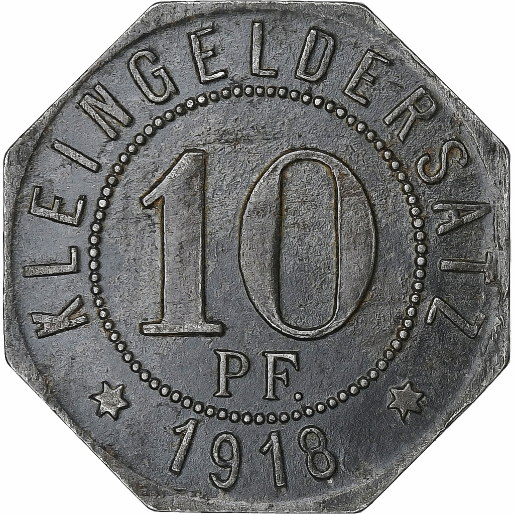 Germany, Stadt Bad Mergentheim, 10 Pfennig, 1918, , Iron