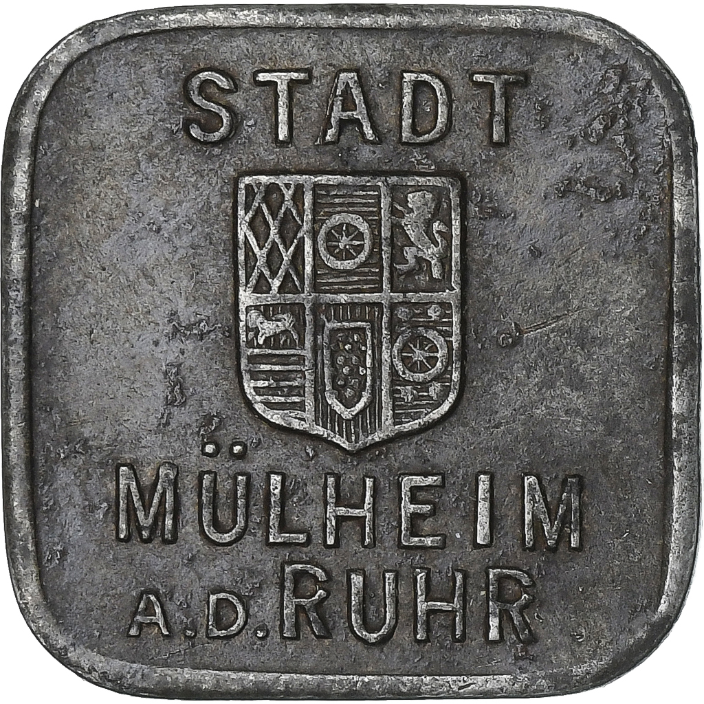 Germany, Stadt Mülheim an der Ruhr, 50 Pfennig, 1918, , Iron
