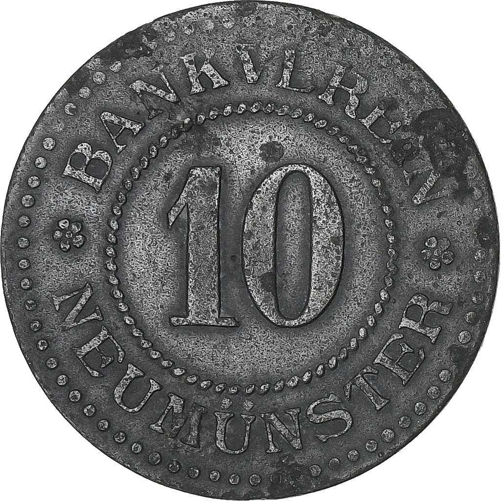 Germany, Stadt Neumünster, 10 Pfennig, undated (1920), , Zinc