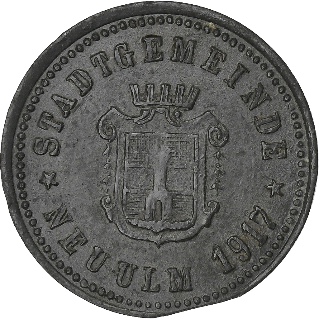 Germany, Stadt Neu-Ulm, 10 Pfennig, 1917, , Zinc