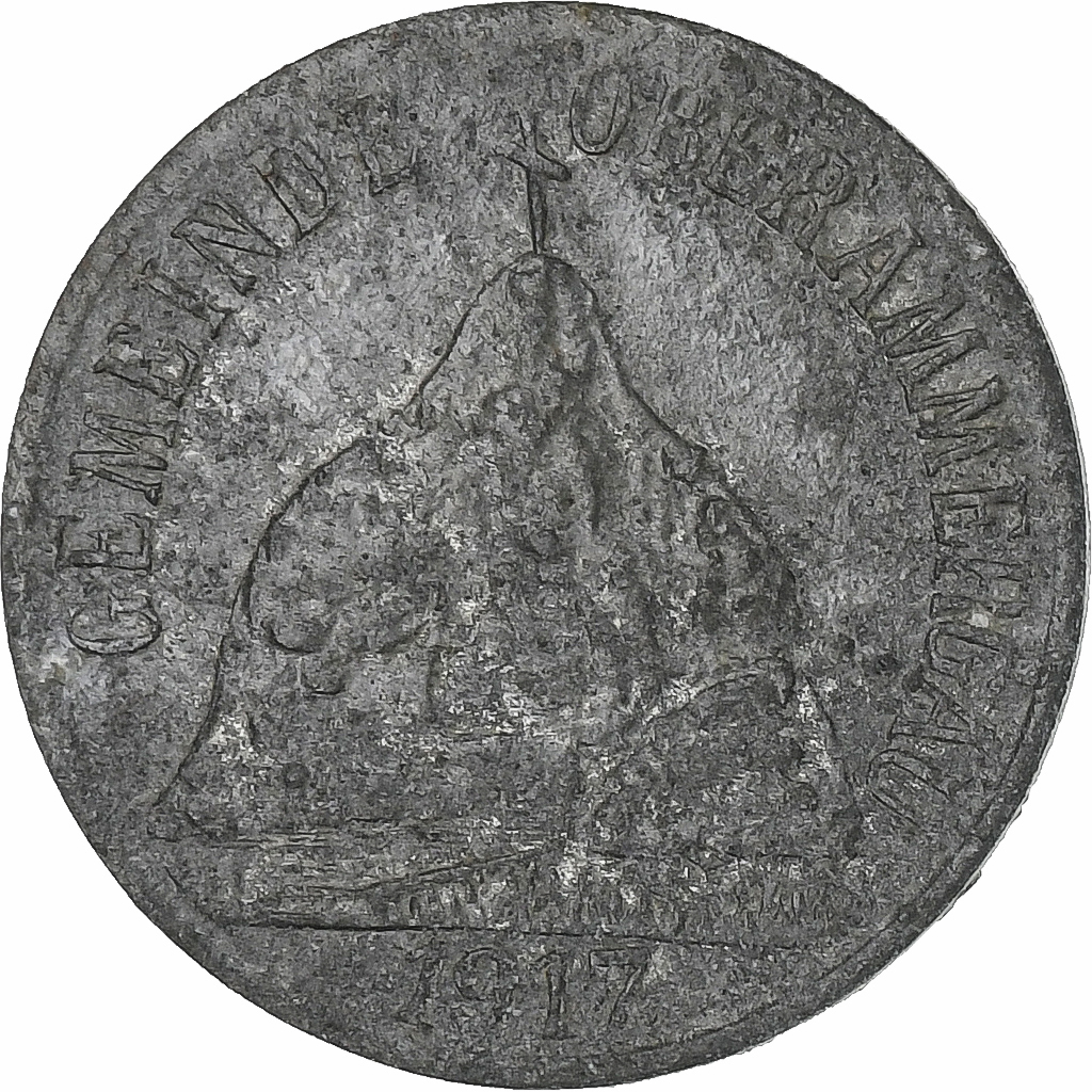 Germany, Stadt Oberammergau, 5 Pfennig, 1917, , Zinc