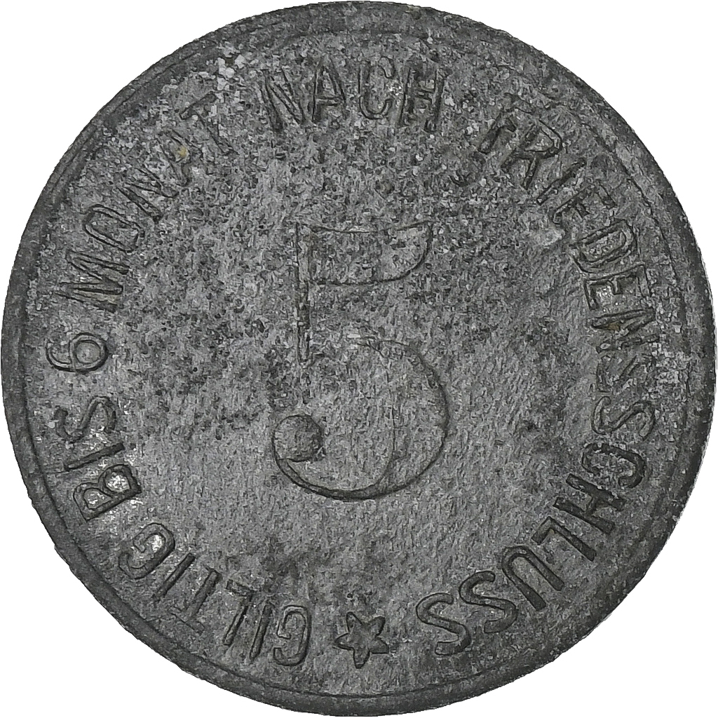 Germany, Stadt Oberammergau, 5 Pfennig, 1917, , Zinc