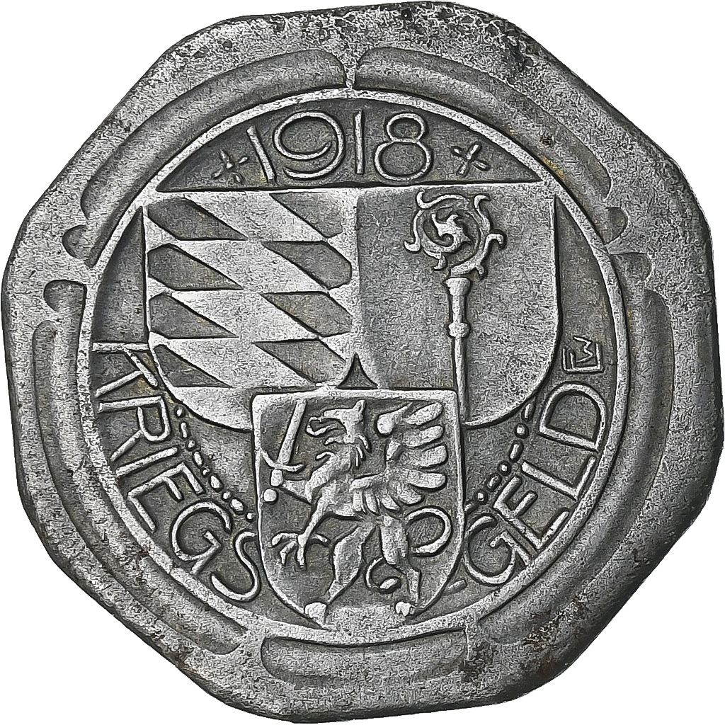Germany, Stadt Oberndorf, 10 Pfennig, 1918, , Iron