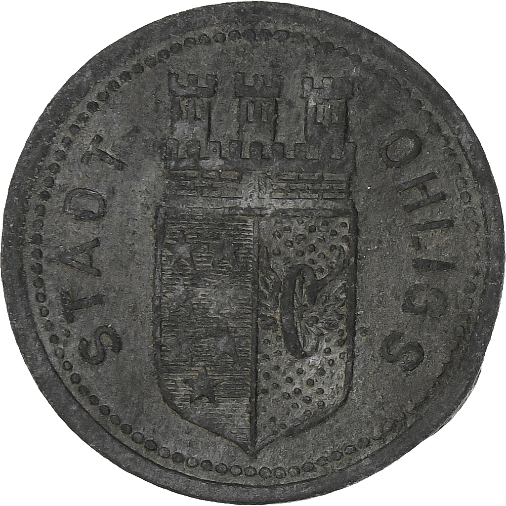 Germany, Stadt Ohligs, 5 Pfennig, 1917, , Zinc