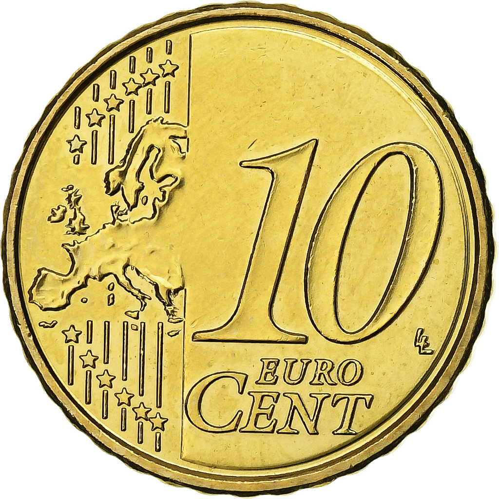 Lithuania, 10 Euro Cent, BU, 2015, Vilnius, Nordic gold, STGL
