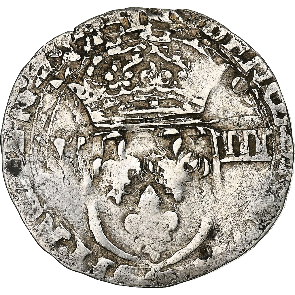 France, Henri III, 1/8 Ecu, 1586, Nantes, Silver, , Gadoury:485