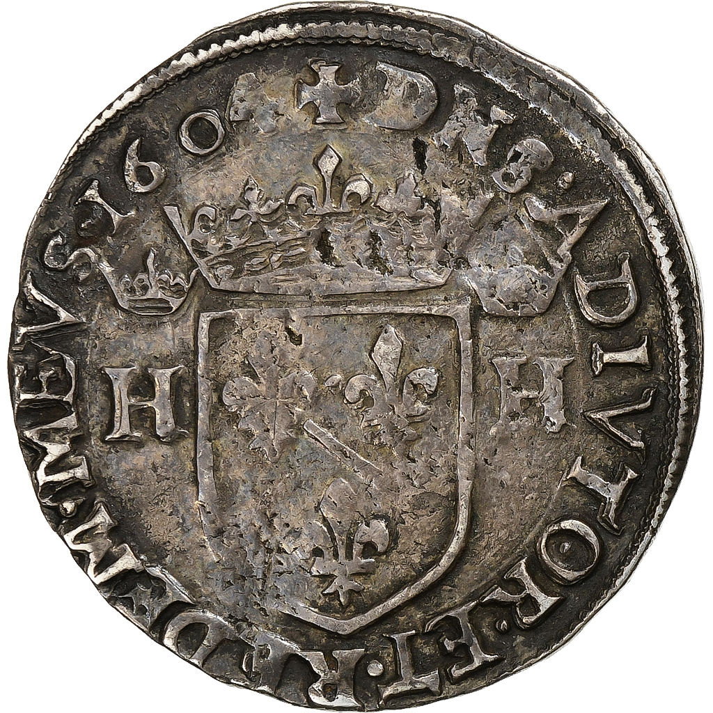 Principality of Dombes, Henri II de Bourbon-Montpensier, Teston, 1604, Trévoux