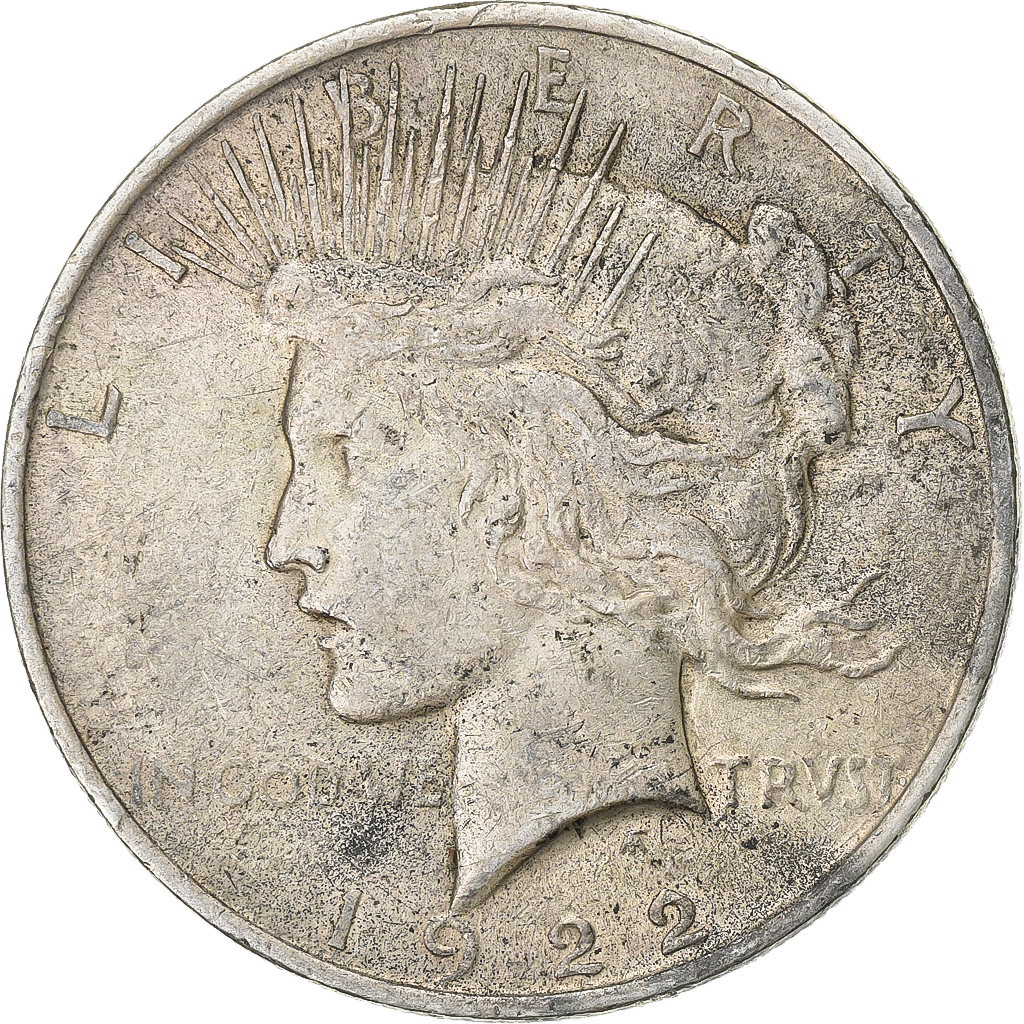 United States, Dollar, Peace, 1922, Philadelphia, Silver, , KM:150