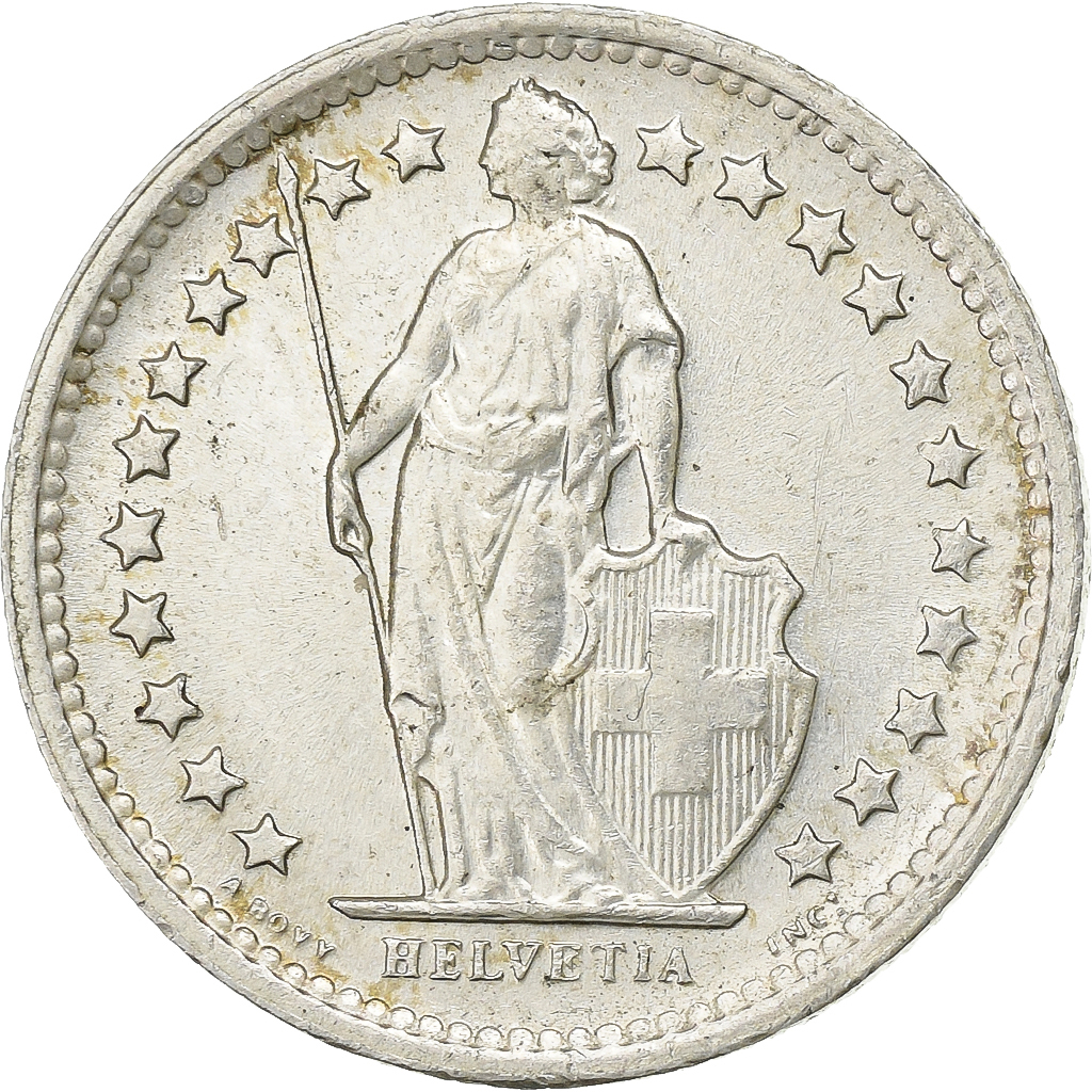 Switzerland, 1/2 Franc, 1966, Bern, Silver, , KM:23