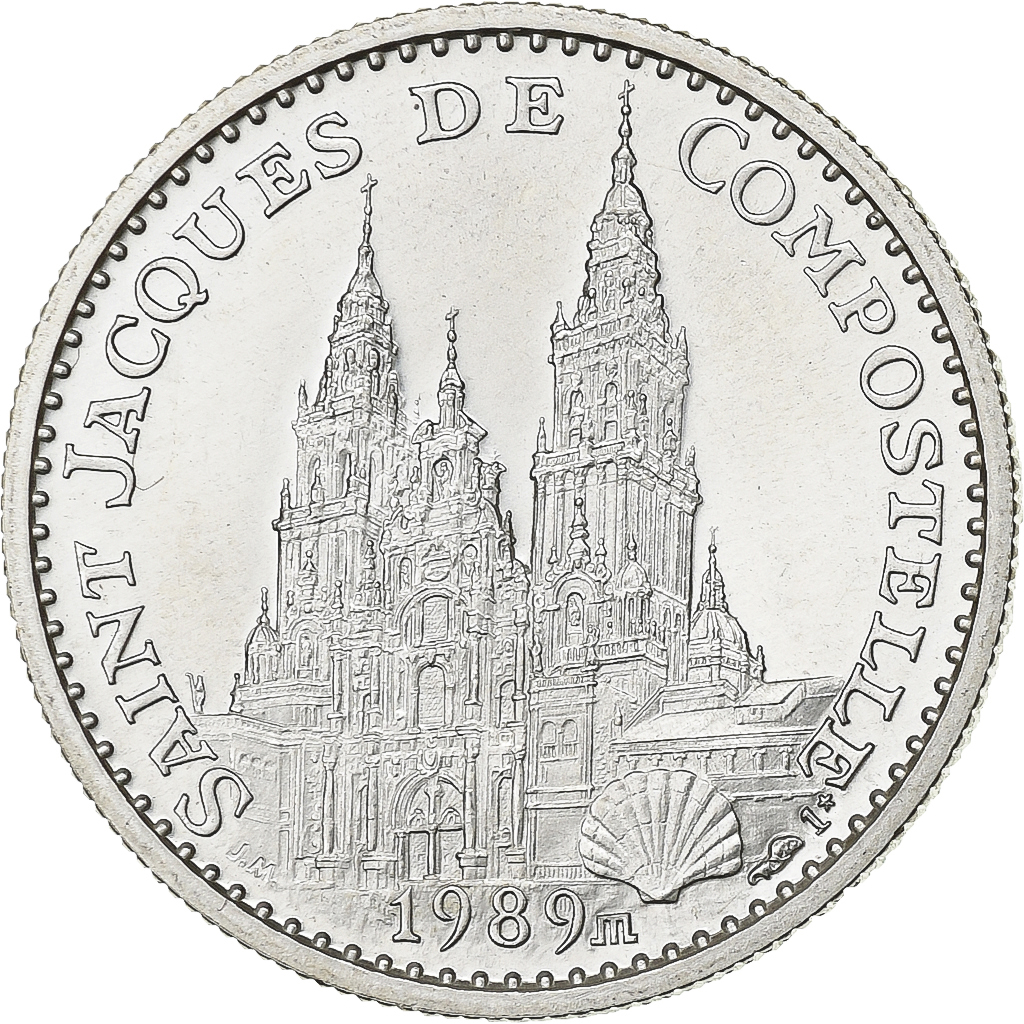 France, Medal, Jean-Paul II, Saint-Jacques de Compostelle, 1986, Monnaie de